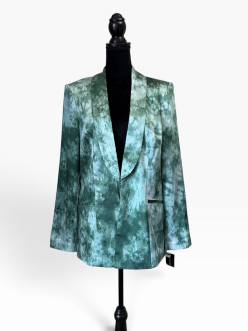 I.N.C. International Concepts NWT professional marbled green blazer jacket large